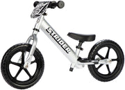 Strider 12 Pro Kids Balance Bike: Silver