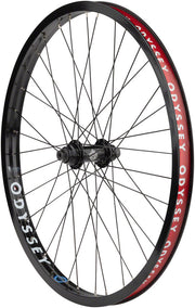 Odyssey Hazard Lite Front Wheel - 24" 3/8" x 100mm Rim Brake Hard BLK Clincher