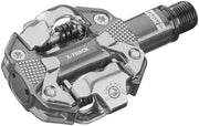 LOOK X-Track Pedals - Dual Sided Clipless Chromoly 9/16" Metallic Gray
