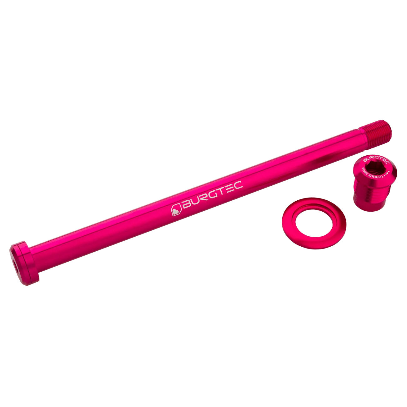 Burgtec Trek 184.5mm Rear Axle - Toxic Barbie Pink