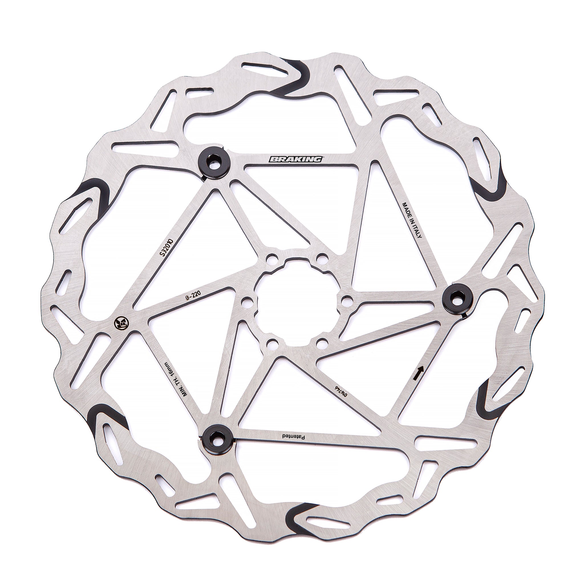 Braking Italy (Sunstar) Disc Rotors S3 Batfly Semi-Floating - 220mm