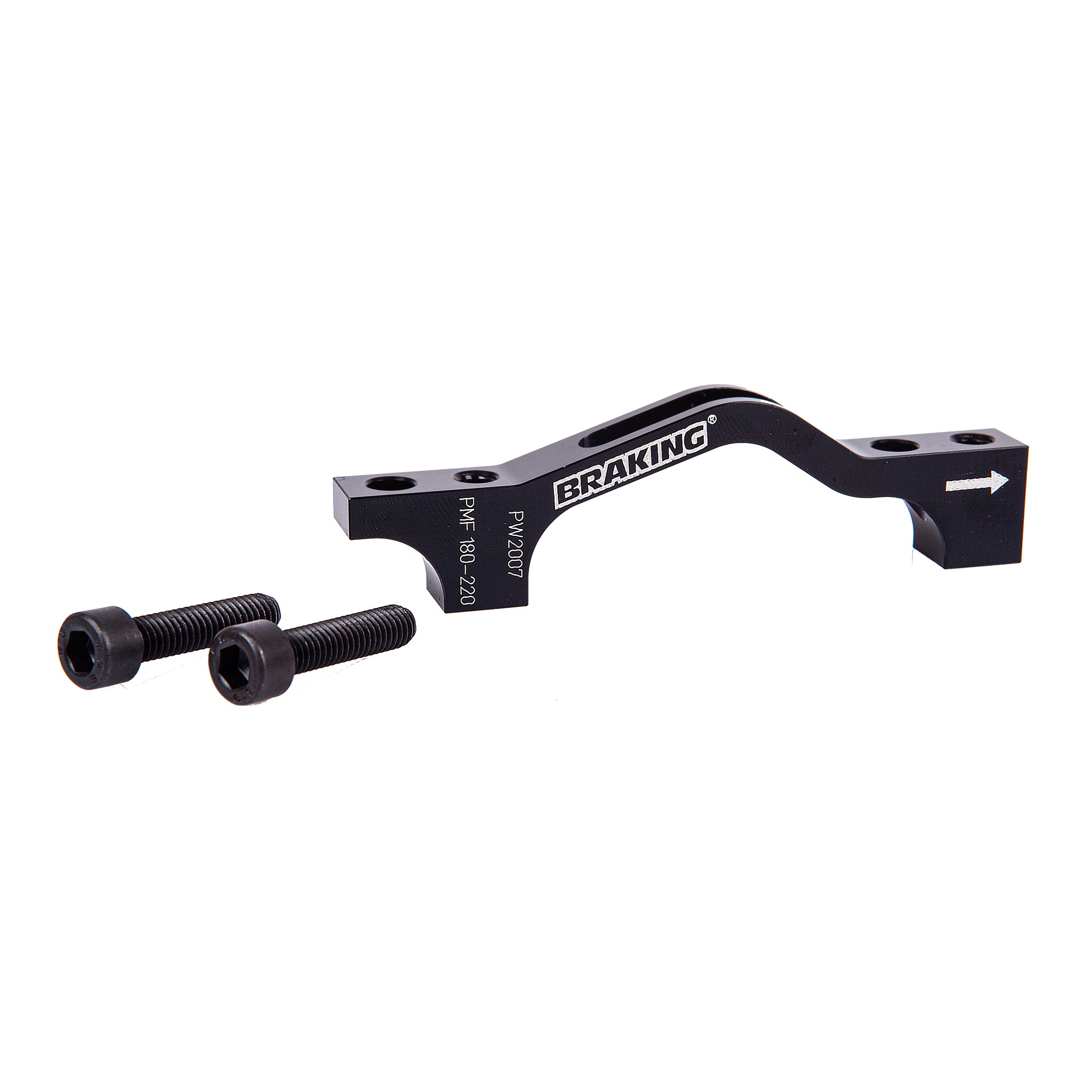 Braking Italy (Sunstar) Post Mount Caliper Adapter (74mm) 180 to 220mm - Blac