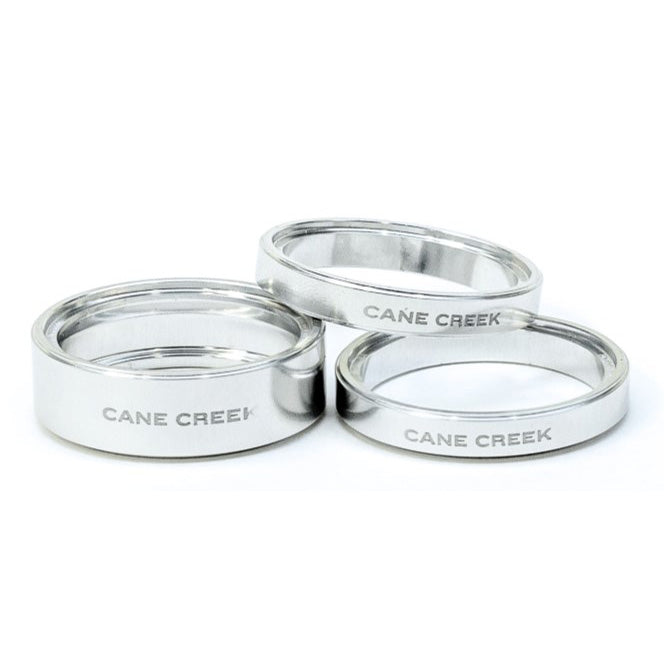 Cane Creek Interlok Spacer Kit 1-1/8" Silver Set