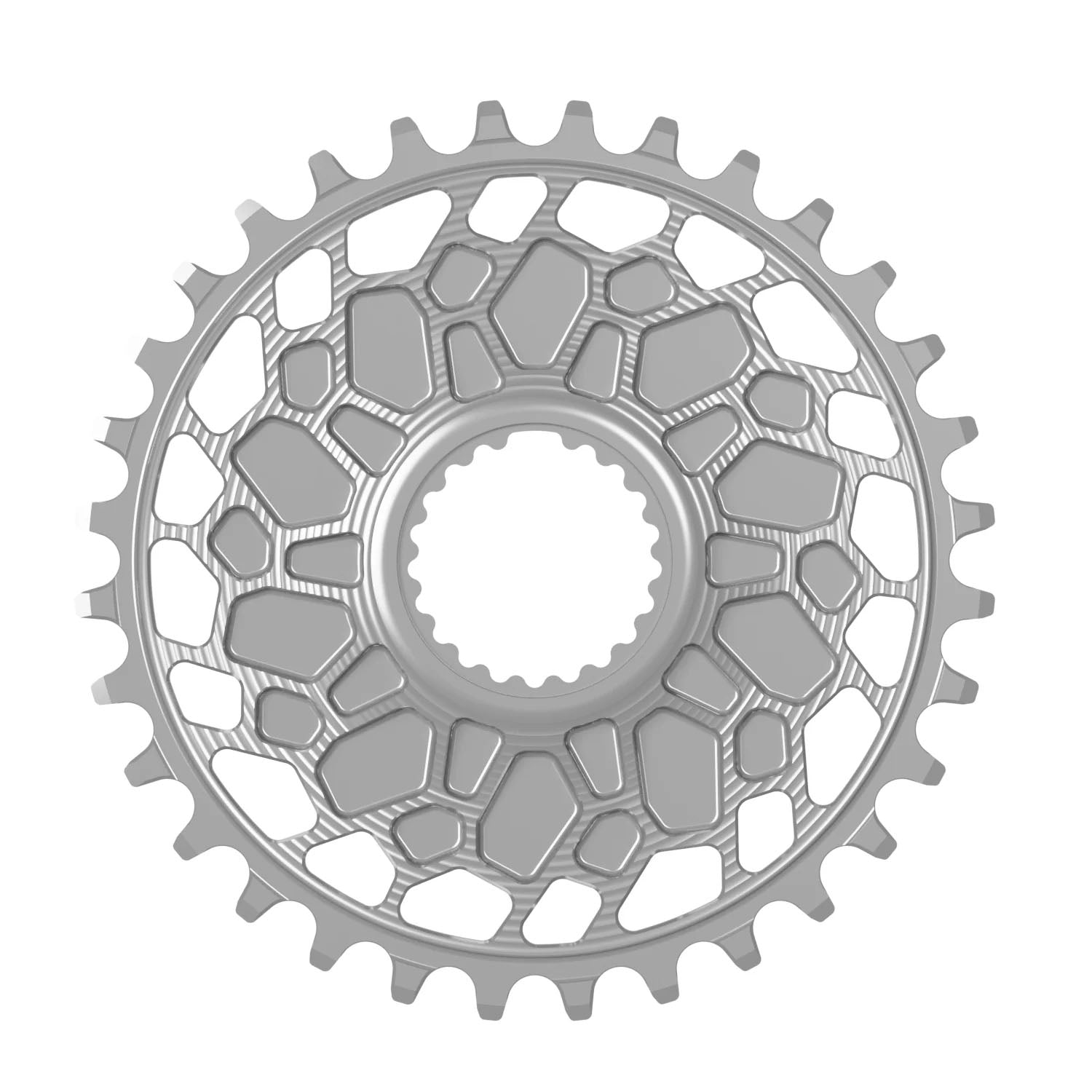 Works Components GEO Chainring Shimano DM 30T Boost 3mm Slv