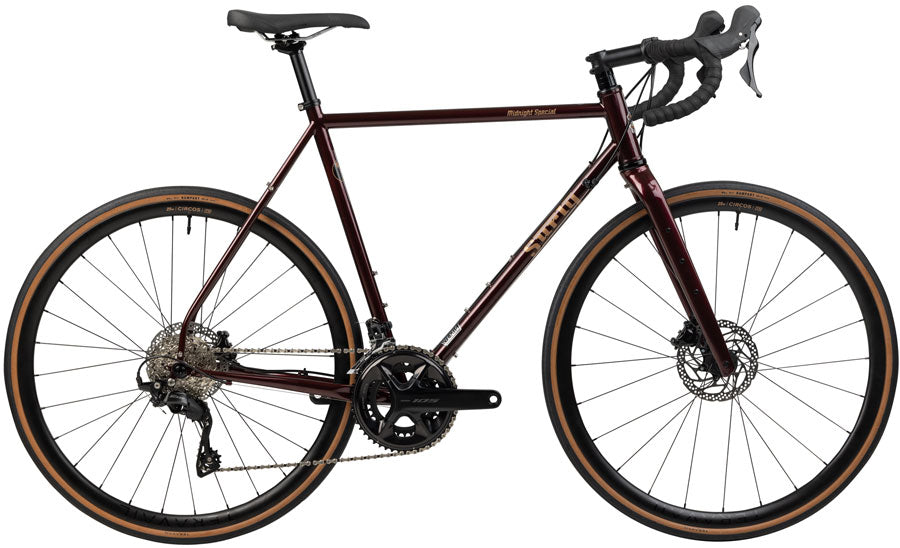 Surly Midnight Special Bike - 700c Steel 105 2x12 Carbon Fork BLK Cherry Fizz 50cm