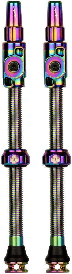 Muc-Off Big Bore Lite Tubeless Valve Stems - 3XLarge 80mm Iridescent