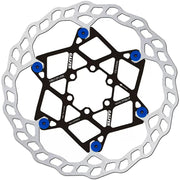 Galfer Floating Wave Disc Brake Rotor - 180mm x 2.0mm 6-Bolt Blue