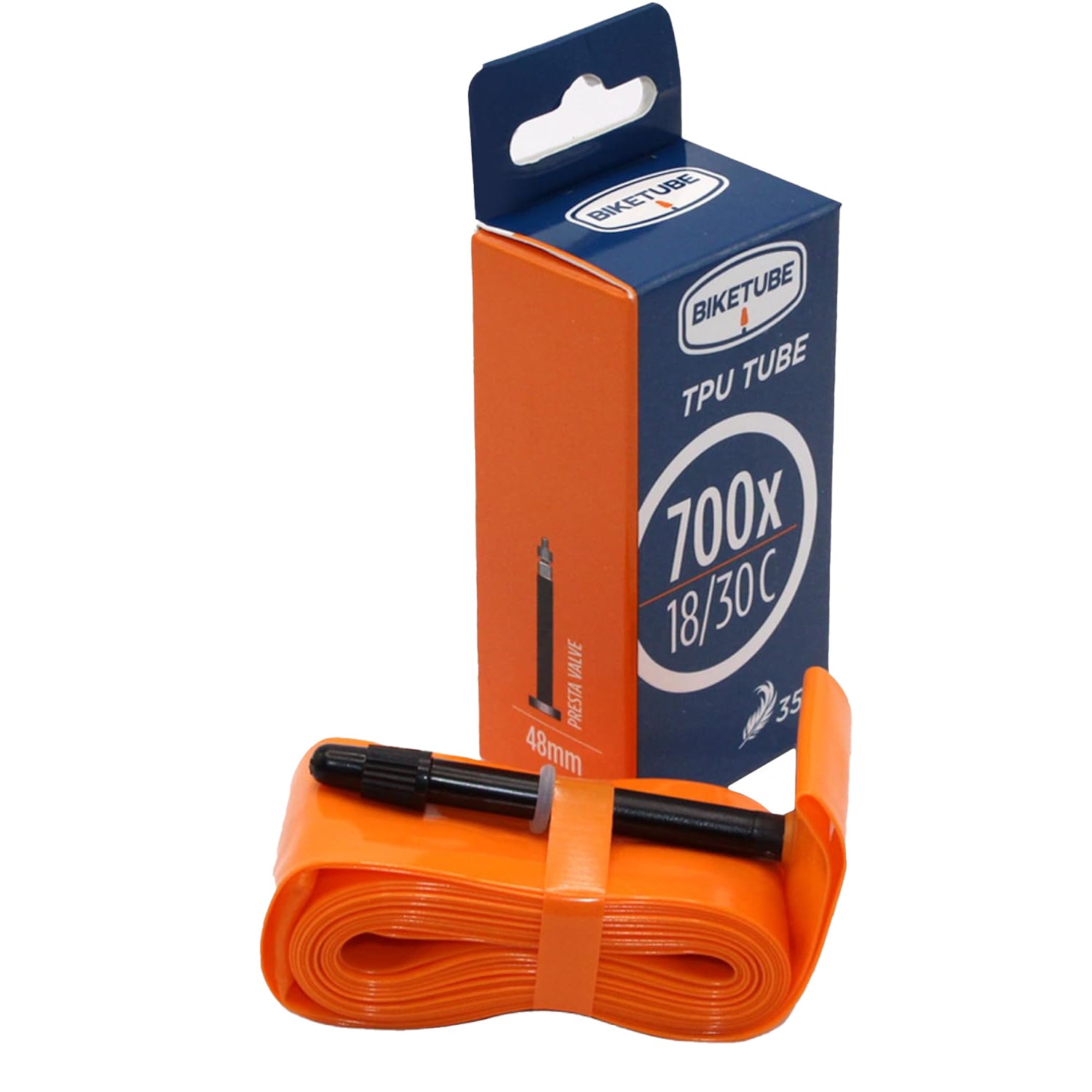 BikeTube Road TPU Tube 700x18-30 PV 48mm