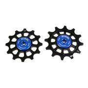 Kogel Bearings 12/12T Hybrid Ceramic Pulley Set Shim 11 Cross - Blk