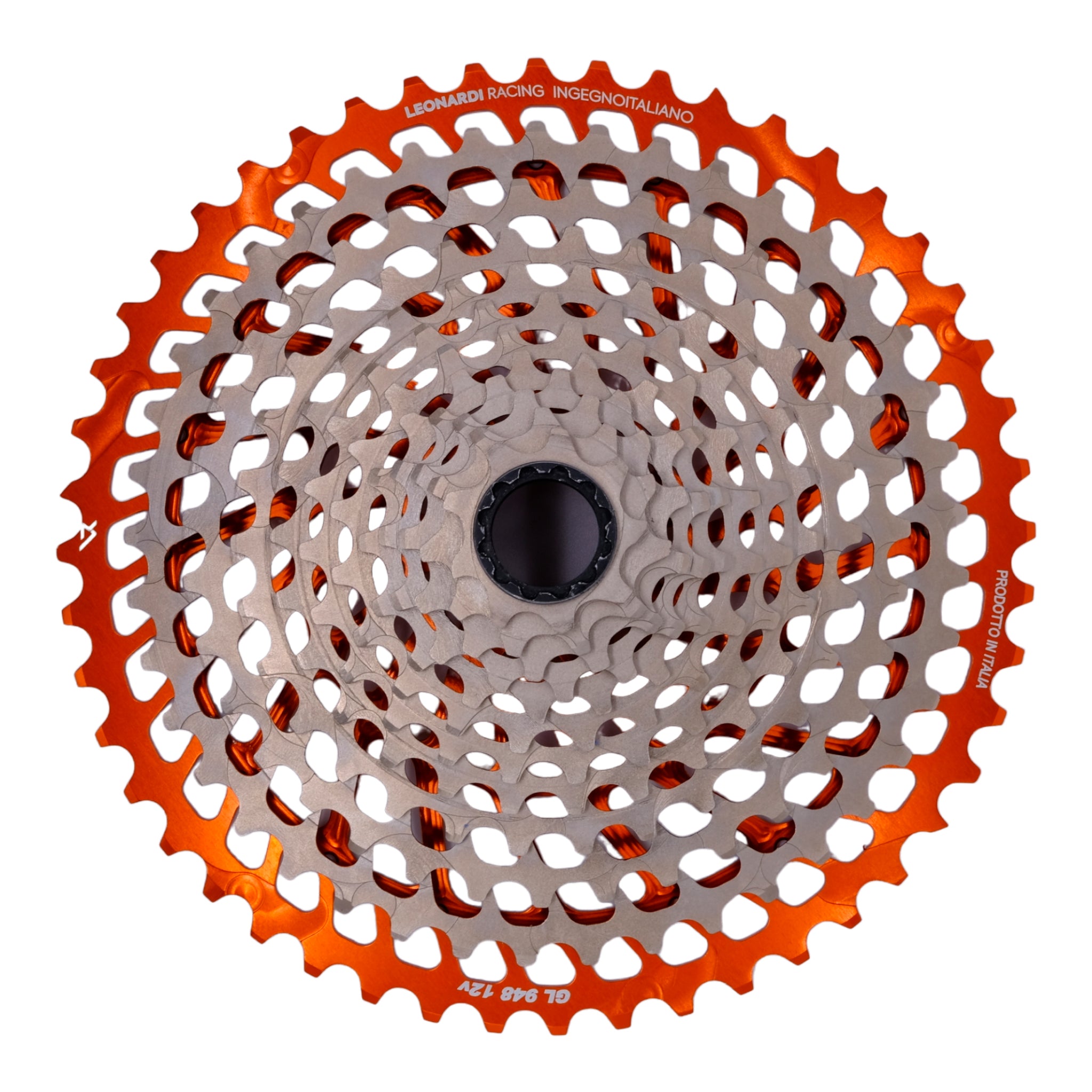 Leonardi General Lee 12sp Cassette 9-48t - Black/Orange