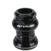 Interloc Racing Design Techno-Glide Headset 1" Threaded - Black