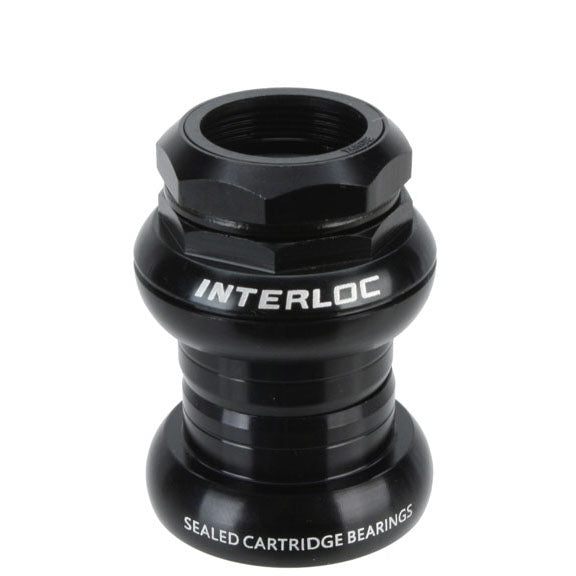 Interloc Racing Design Techno-Glide Headset 1" Threaded - Black