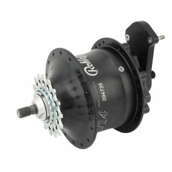 Rohloff Disc Speedhub: 14 Speed16 Tooth Cog Bolt-On 32 Hole Black
