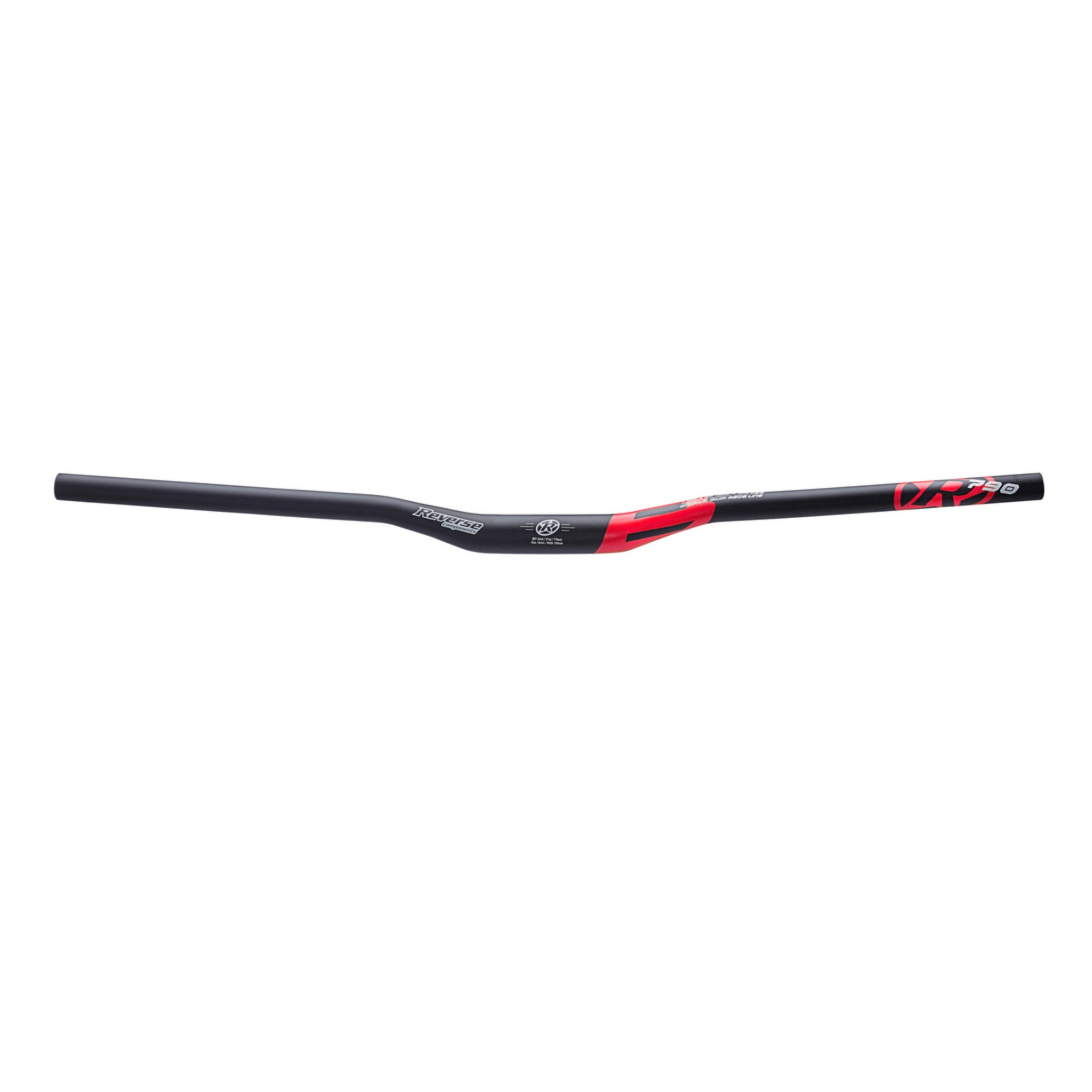 Reverse Base Riser Bar (35.0) 18mm/790mm Sndblst Blk/Red 
