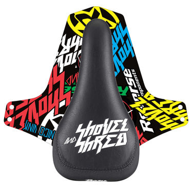 Reverse Nico Vink Shovel and Shred Saddle Black/White  