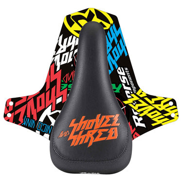 Reverse Nico Vink Shovel and Shred Saddle Black/Fox Orng  