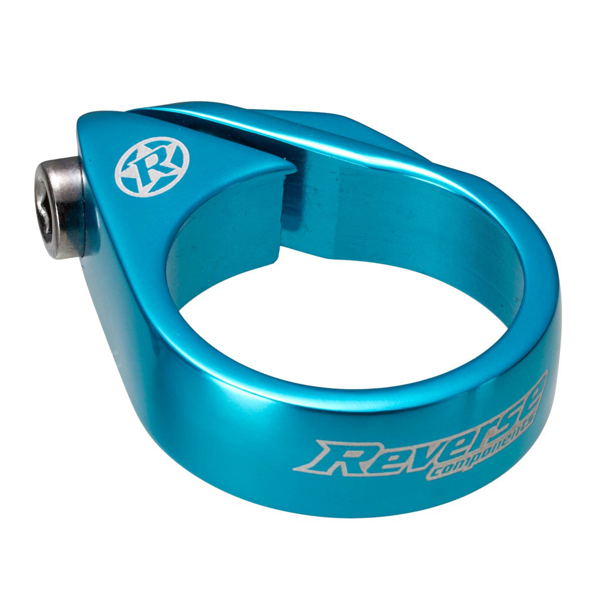 Reverse Bolt Seatpost Clamp 34.9mm Light Blue  