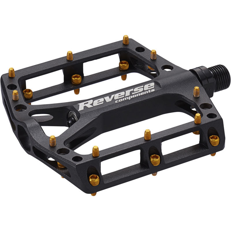 Reverse Black One Pedals Black/Gold  