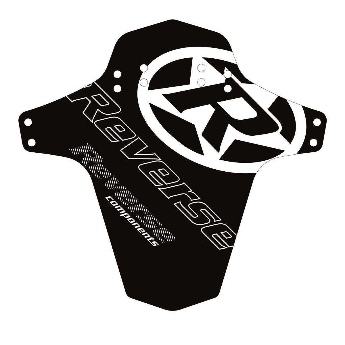 Reverse Mudfender Logo Black/White  