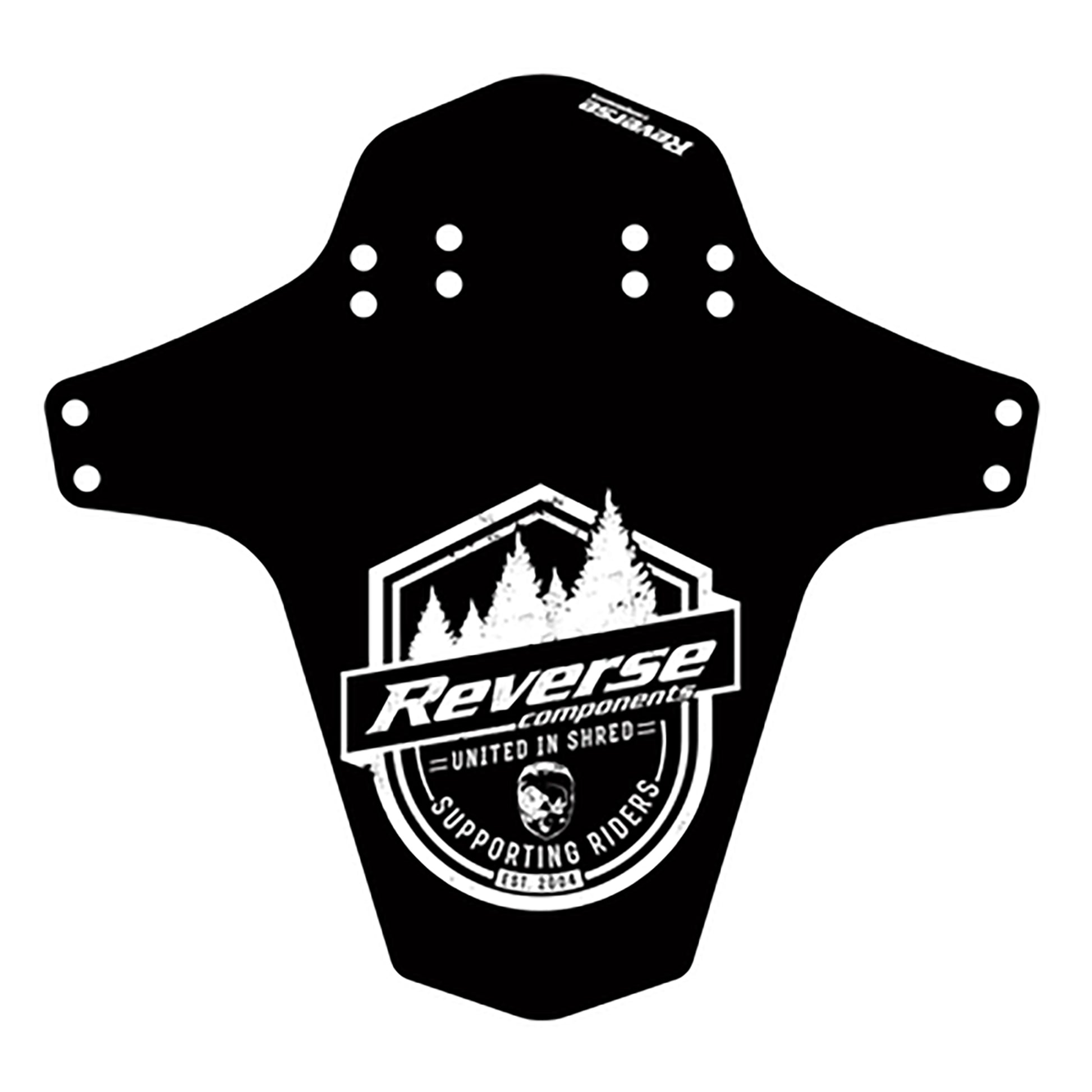 Reverse Mudfender Supporting Riders Black/White  