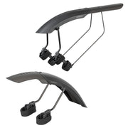 Topeak Tetrafender M1 and M2 Fender Set -Strap-on  Front and Rear Black