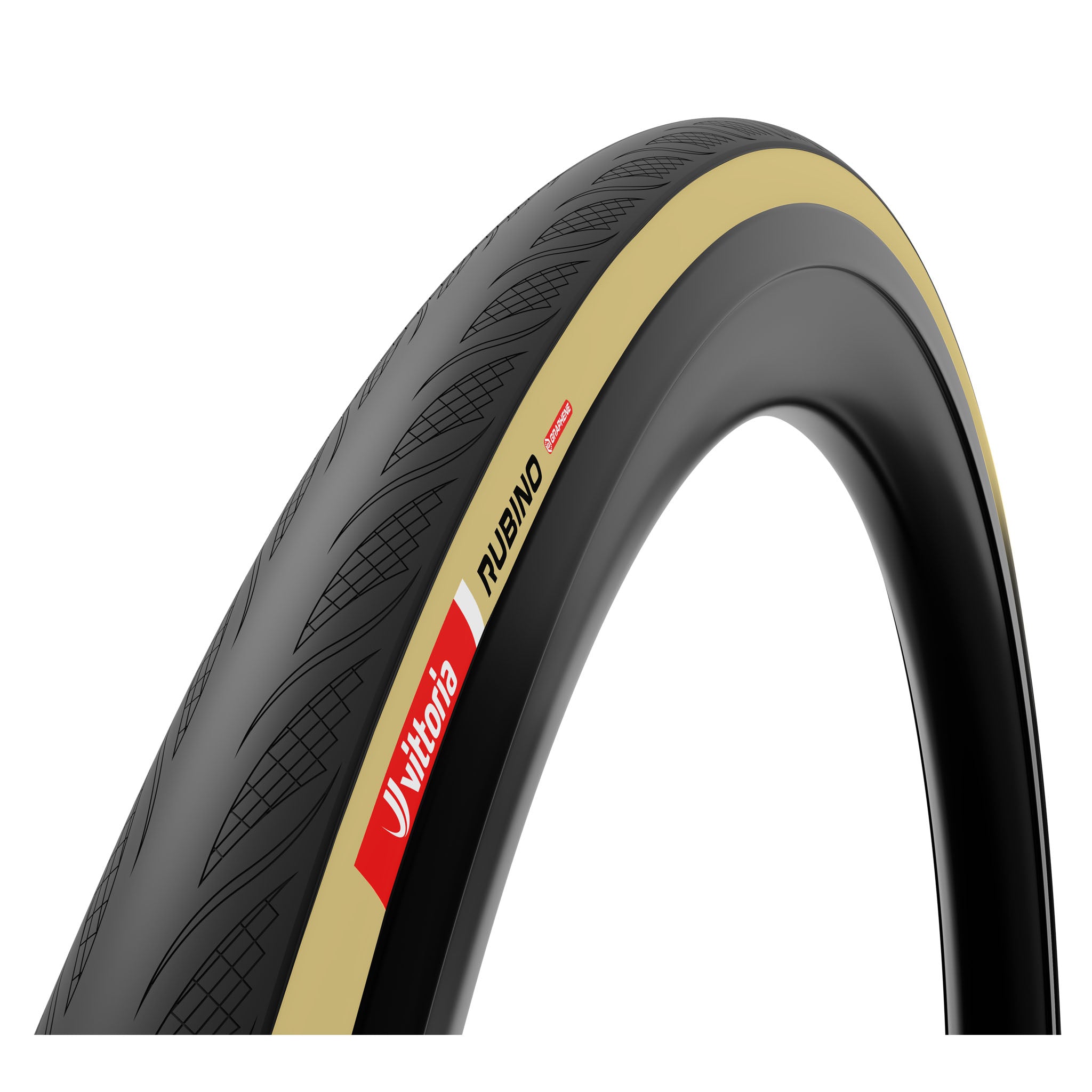 Vittoria Rubino V Tire - 700 x 32 Clincher Folding BLK/Tan 1C Graphene + Silica G2.0