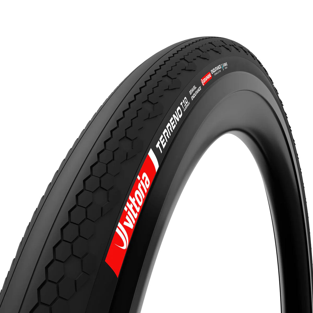 Vittoria Terreno T10 Hardpack Tire - 700 x 50 Tubeless Folding BLK Gravel Endurance Graphene G2.0