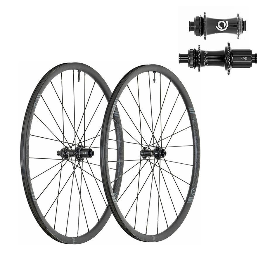 Industry Nine Solix G AR25 Wheel Front and Rear 700C / 622 Holes: F: 24 R: 24 F: 12mm R: 12mm F: 100 R: 142 Disc Center Lock Shimano Road 11 Set