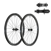 Industry Nine Solix AL AR40 Wheel Front and Rear 700C / 622 Holes: F: 24 R: 24 F: 12mm R: 12mm F: 100 R: 142 Disc Center Lock Shimano Road 11 Set