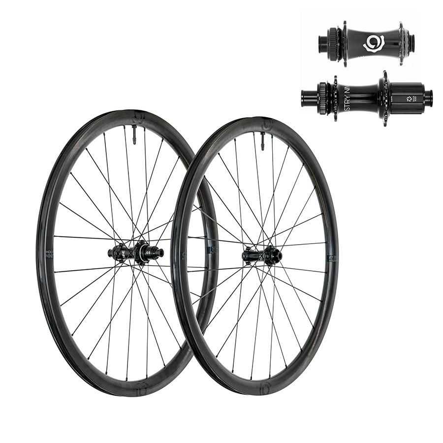 Industry Nine Solix SL i9 35 Wheel Front and Rear 700C / 622 Holes: F: 24 R: 24 F: 12mm R: 12mm F: 100 R: 142 Disc Center Lock Shimano Road 11 Set