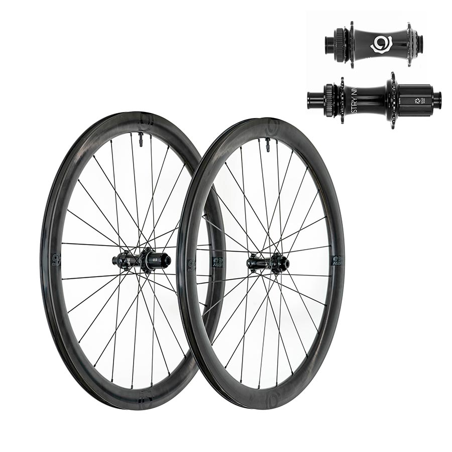 Industry Nine Solix SL i9 45 Wheel Front and Rear 700C / 622 Holes: F: 24 R: 24 F: 12mm R: 12mm F: 100 R: 142 Disc Center Lock Shimano Road 11 Set