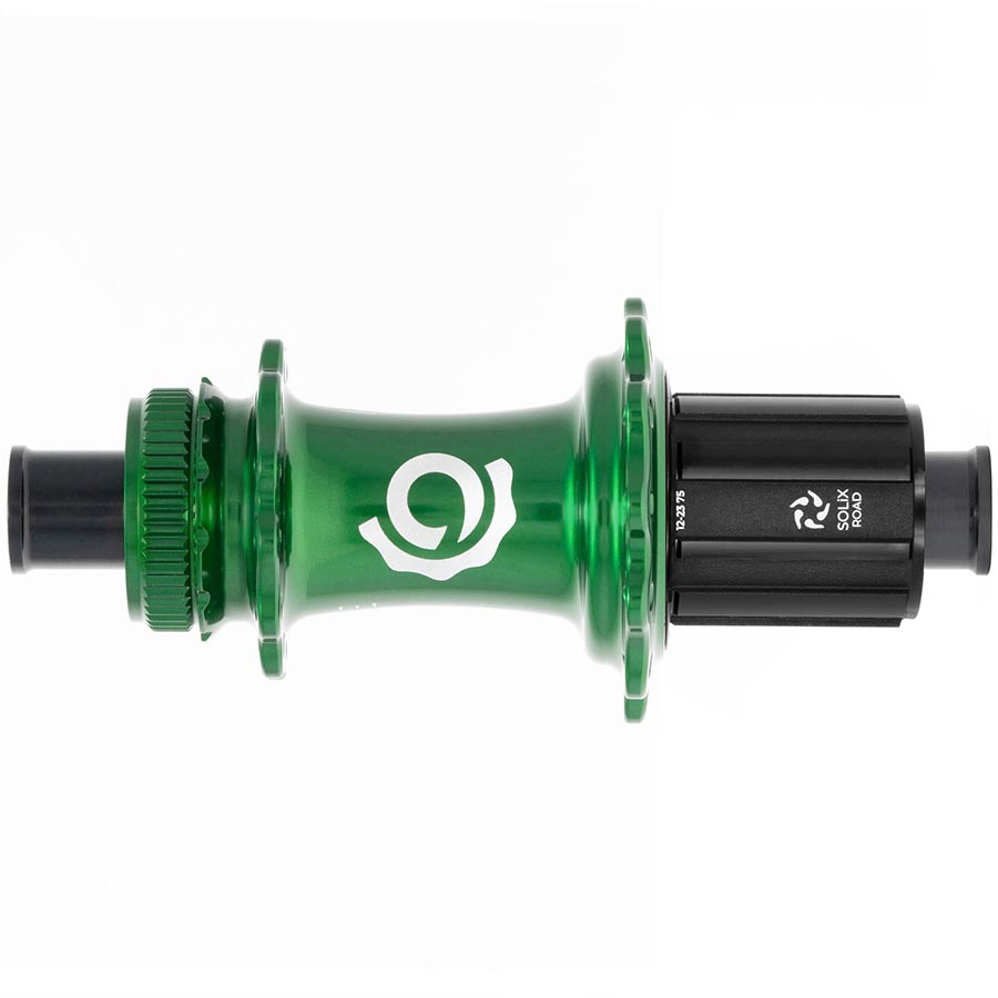 Industry Nine Solix G Classic Rear HG11 Disc Hub Rear 24H 12mm TA 142mm Shimano HG 11 Green