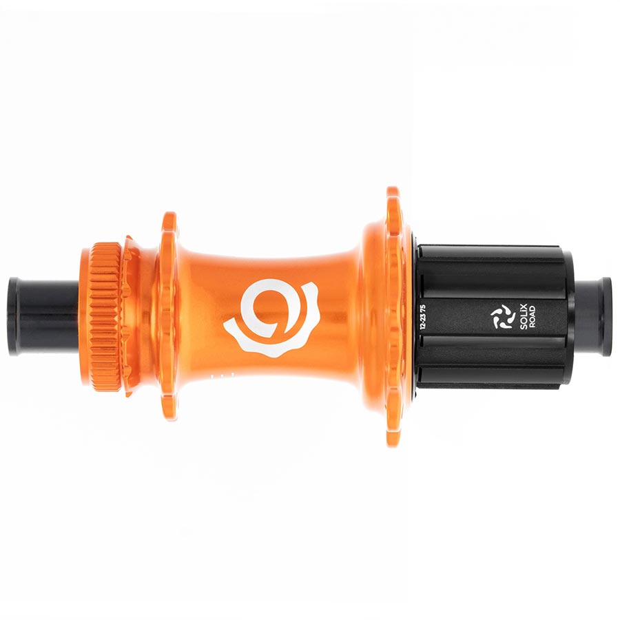 Industry Nine Solix G Classic Rear HG11 Disc Hub Rear 24H 12mm TA 142mm Shimano HG 11 Orange