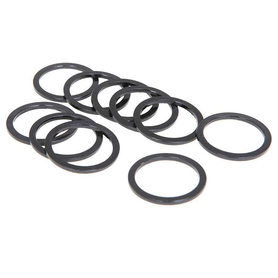 EVO Alloy headset spacers 28.6mm Black 2.5mm (10X)