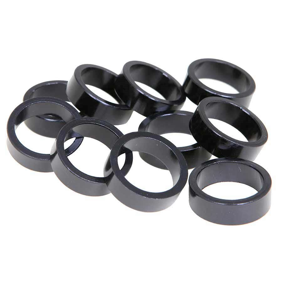 EVO Alloy headset spacers 28.6mm Black 5mm (10X)