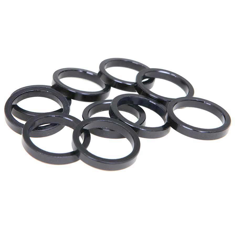 EVO Alloy headset spacers 25.4mm Black 5mm (10X)
