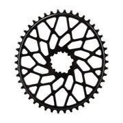 Absolute Black Spiderless GXP/BB30 DM CX Oval Chainring 46T - Blk
