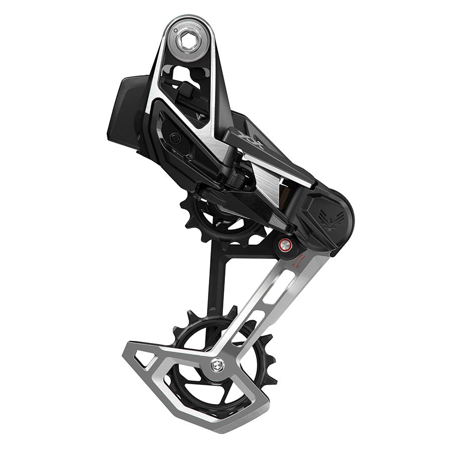 SRAM XX Eagle T-Type AXS Rear Derailleur - 12-Speed 52t Max Battery Not Included Wheel Axle Mount Aluminum Cage BLK/Silver