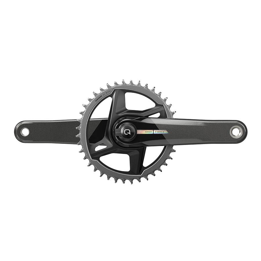 SRAM Force D2 1x Power Meter Crankset Speed: 12 Spindle: 28.99mm BCD: Direct Mount 40 DUB 175mm Black Road Disc