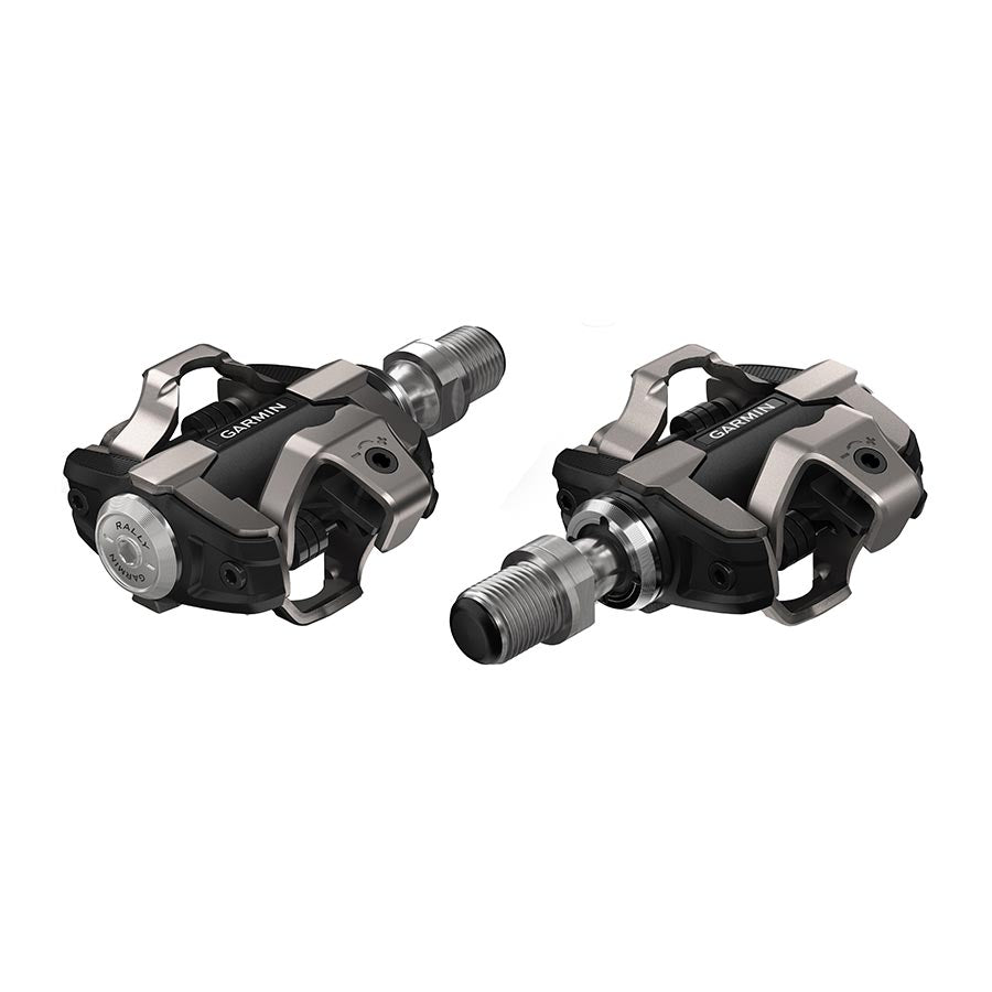 Garmin Rally XC100 Power Meter Pedals - Dual Sided Clipless Alloy 9/16" BLK Pair Single-Sensing Shimano SPD
