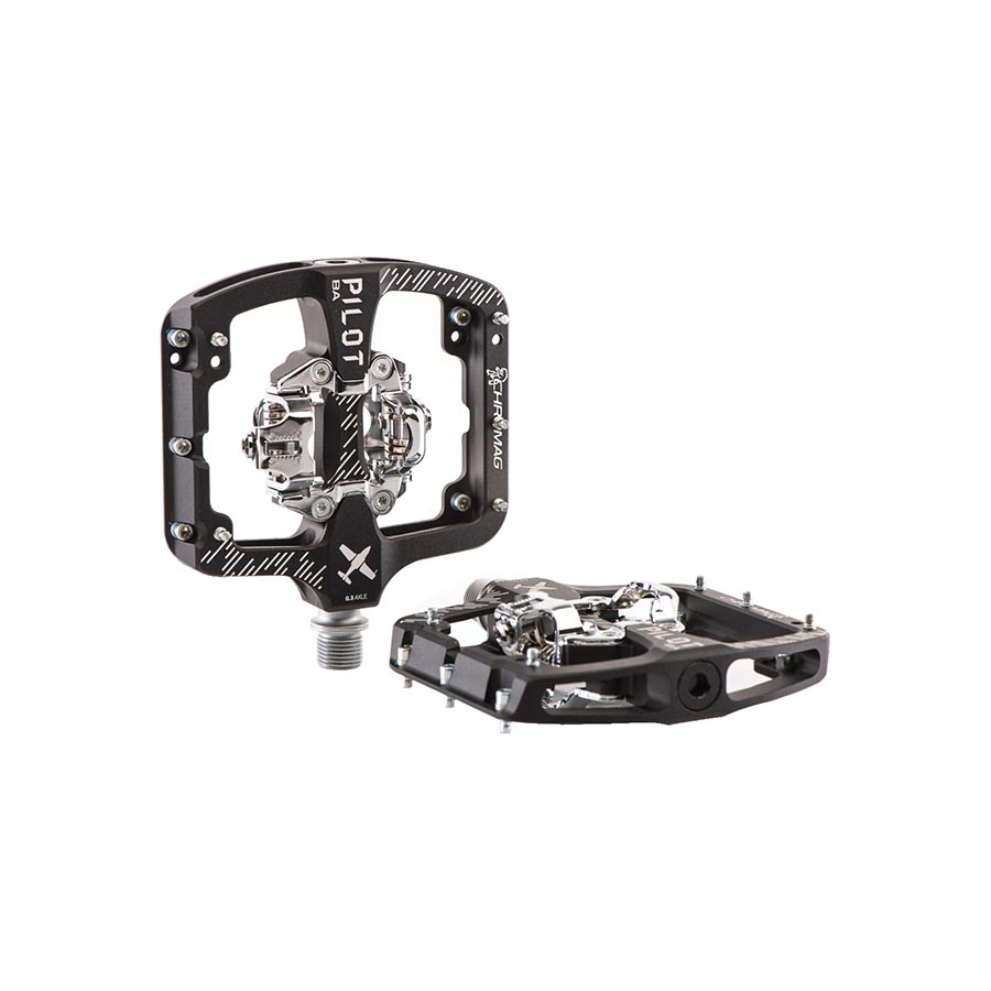 Chromag Pilot BA Pedals - Dual Sided Clipless 9/16" Black Wide