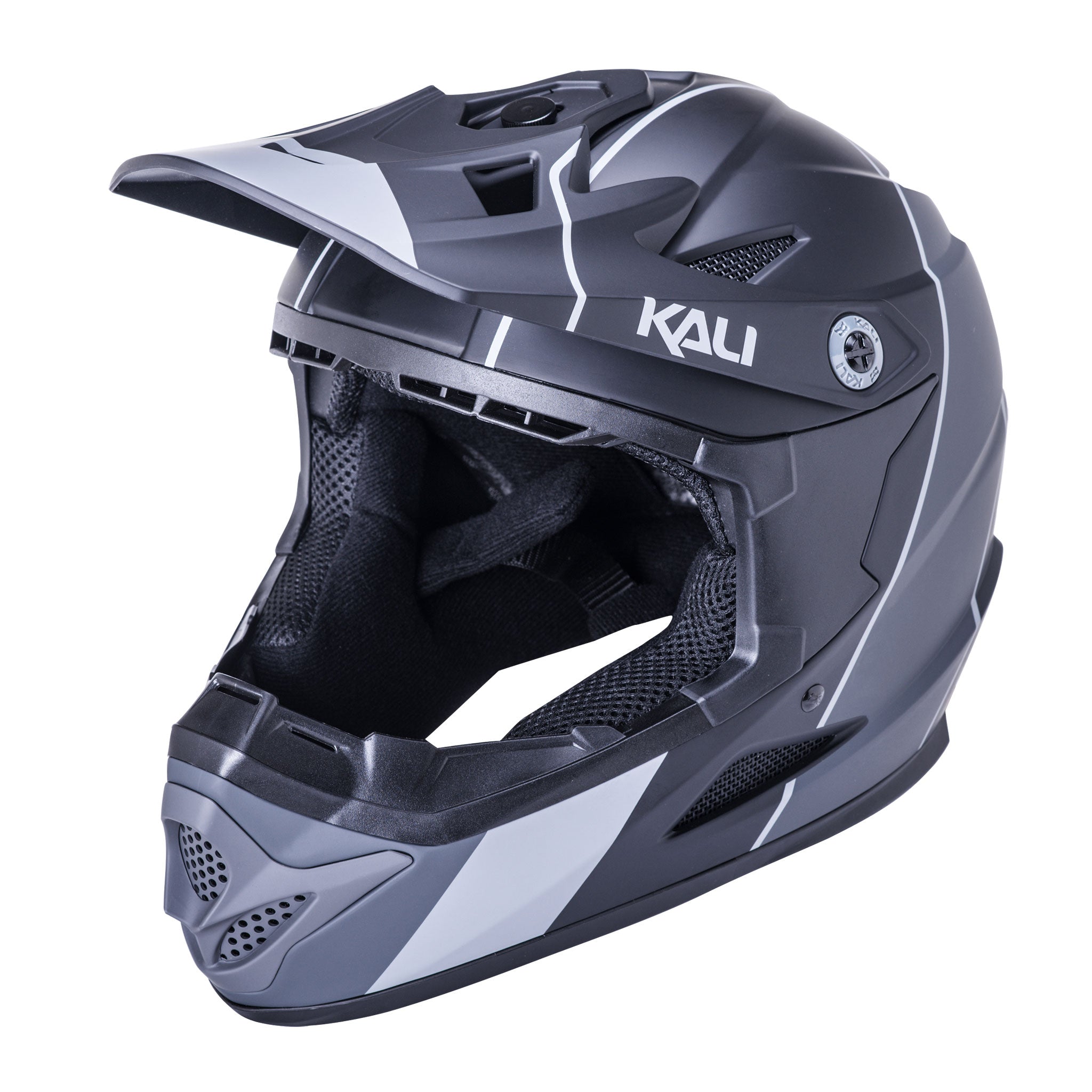 Kali Zoka Stripe  Full Face Helmet Large Black/Gray