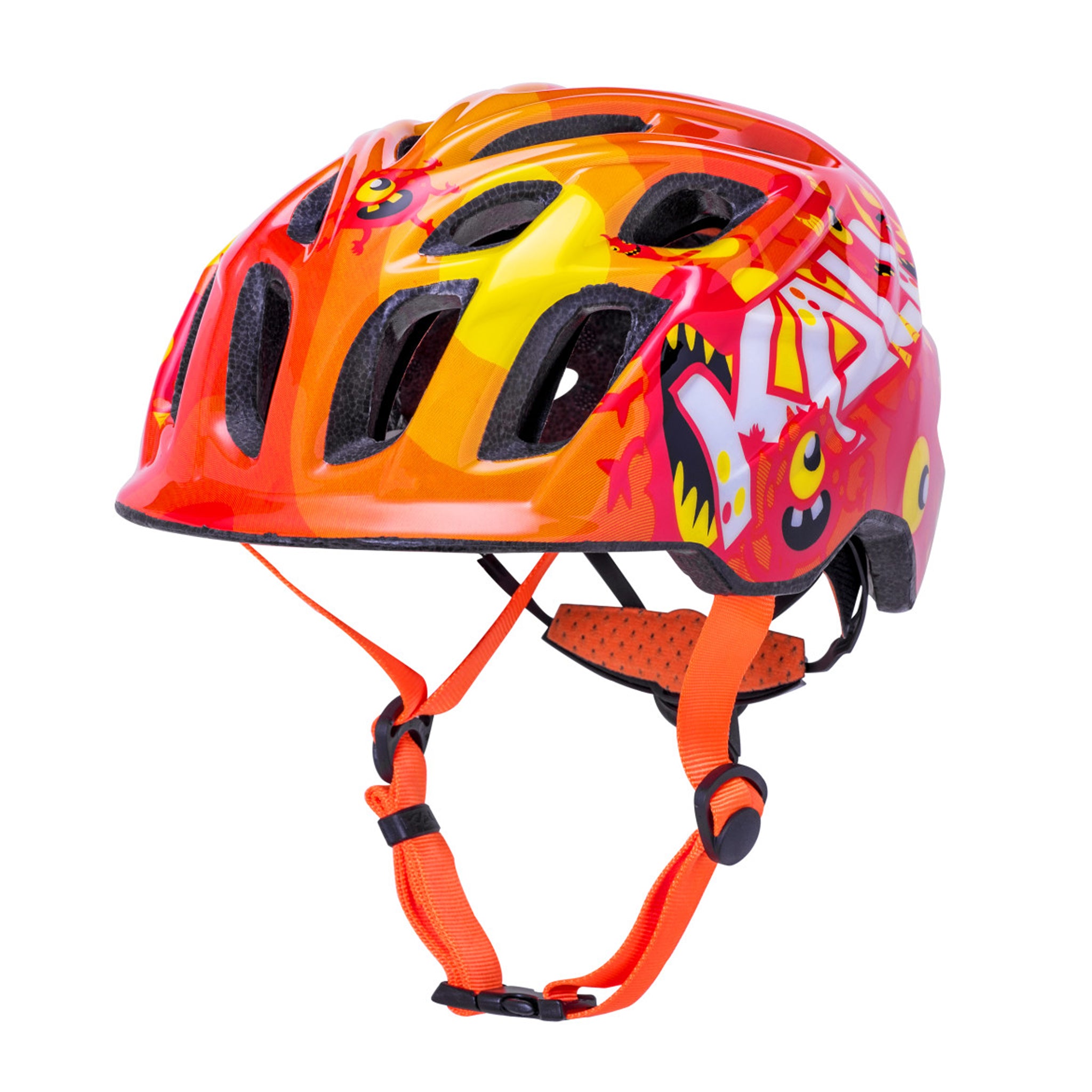 Kali Chakra Child Helmet X-Small Monsters Orange