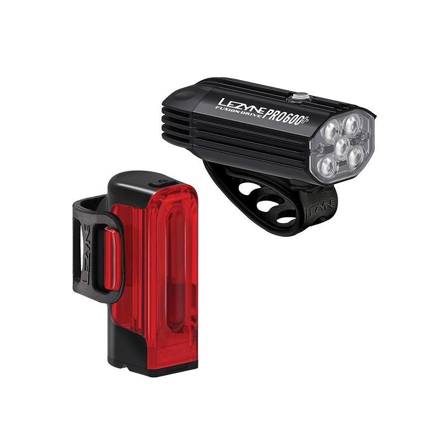 Lezyne Fusiondrive Pro 600 and Strip Drive 300+ Headlight and Taillight Set