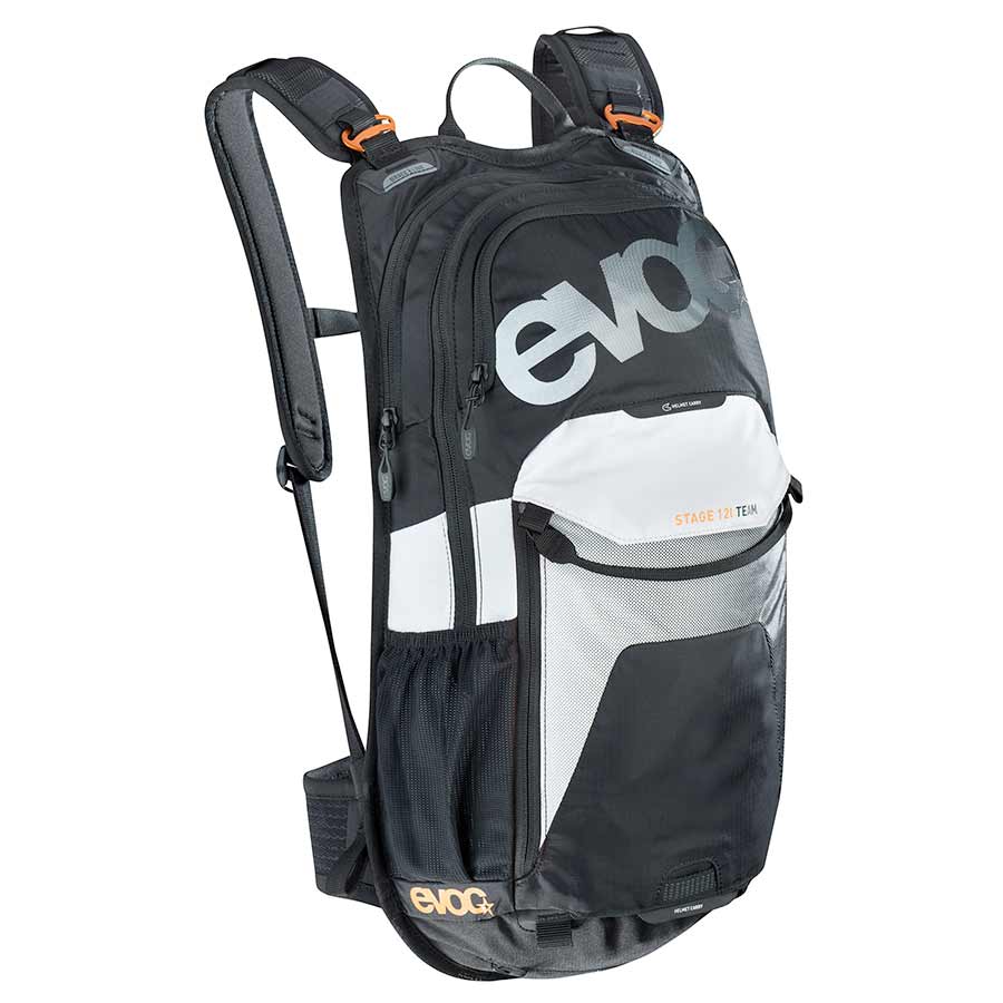 EVOC Stage 12 Hydration Bag Volume: 12L Bladder: Not inlcuded Black/White/Neon Orange