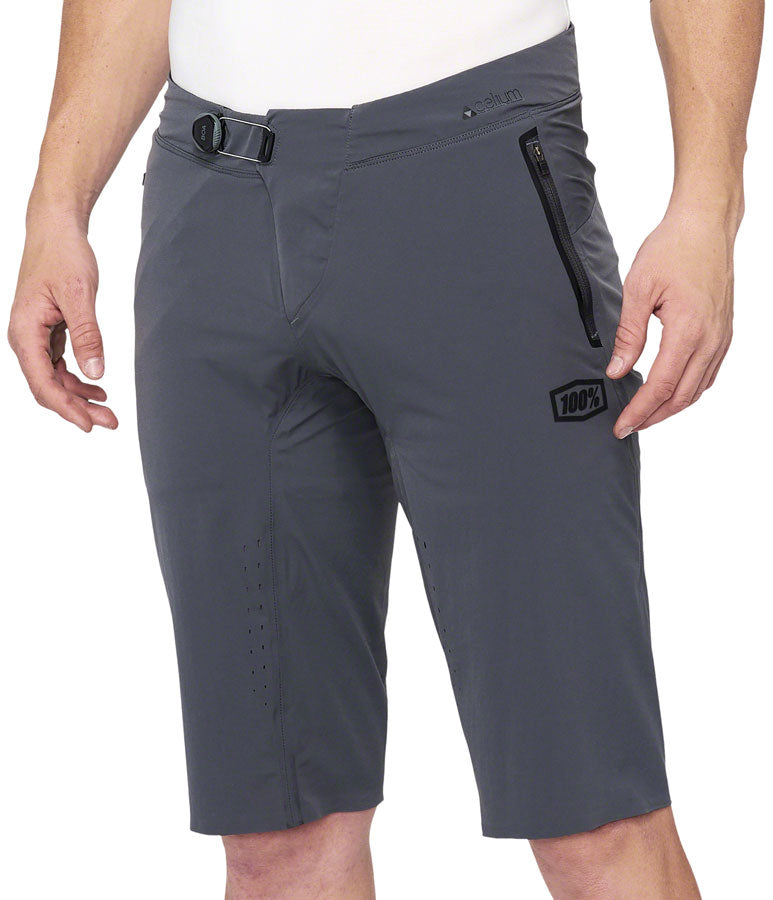 100% Celium Shorts - Charcoal Mens 32