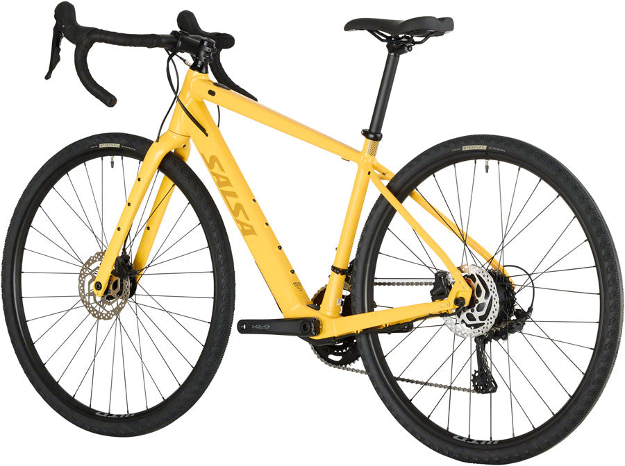 Salsa Confluence Drop Bar GRX 600 2x Ebike - 700c Aluminum Yellow 57cm