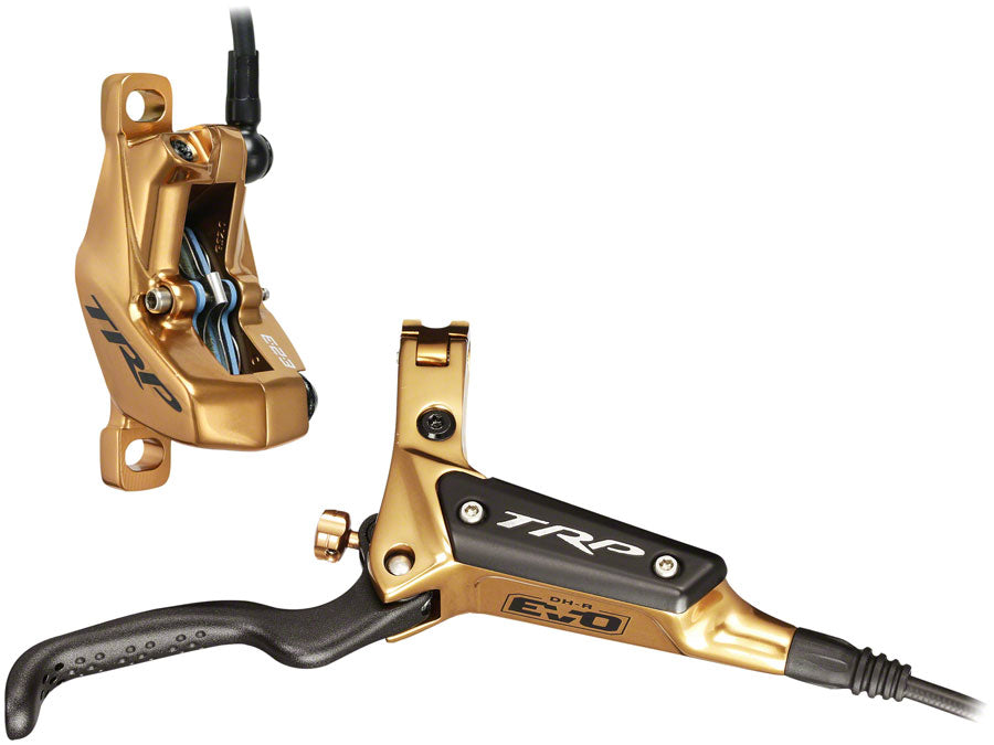 TRP DH-R EVO HD-M846 Disc Brake and Lever - Front Hydraulic Post Mount Gold