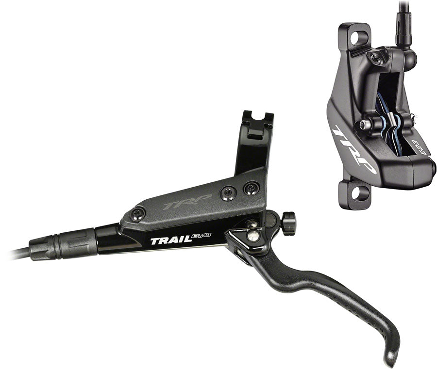 TRP Trail EVO Disc Brake and Lever - Rear Hydraulic Post Mount Black