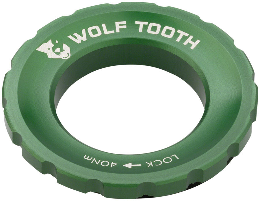 Wolf Tooth CenterLock Rotor Lockring - External Splined Green